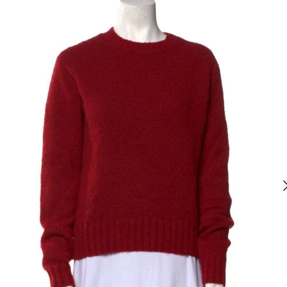 Helmut Lang Sweaters - Helmut Lang Wool Crewneck Red Sweater Size S